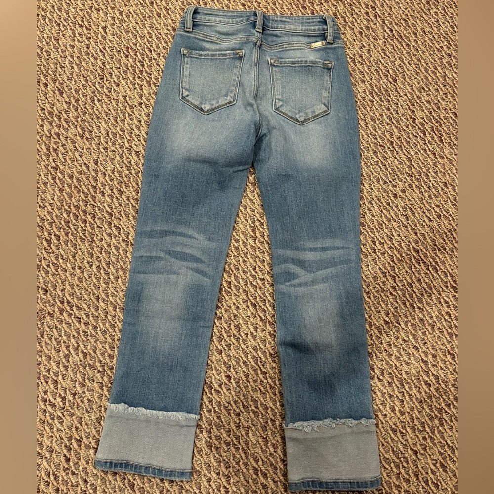 KanCan Distressed Ankle Jeans in Blue sz 3 - Picture 2 of 2